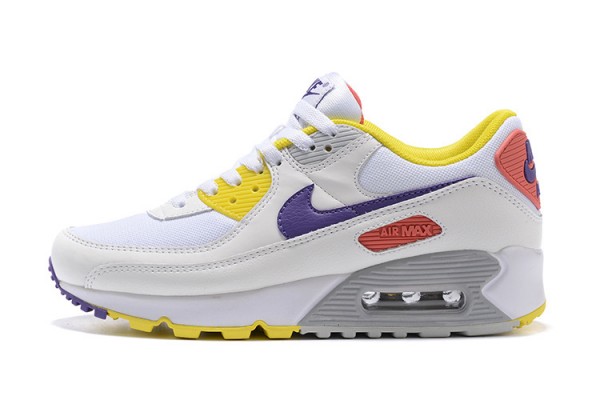 Nike Air Max 90 (W) White Yellow Sneakers