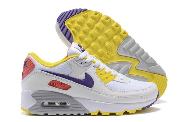 Nike Air Max 90 (W) White Yellow Sneakers