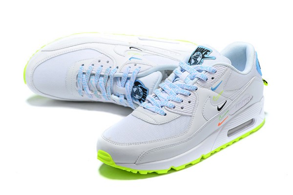 Nike Air Max 90 SE (M) Worldwide White Blue CK7069-100 Sneakers