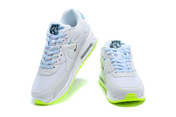 Nike Air Max 90 SE (M) Worldwide White Blue CK7069-100 Sneakers