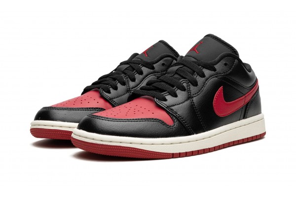 Nike Air Jordan 1 Low (W) Bred Sail DC0774-061 Shoes