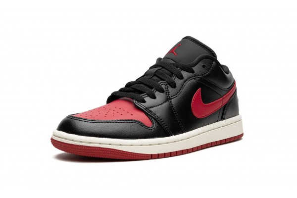 Nike Air Jordan 1 Low (W) Bred Sail DC0774-061 Shoes