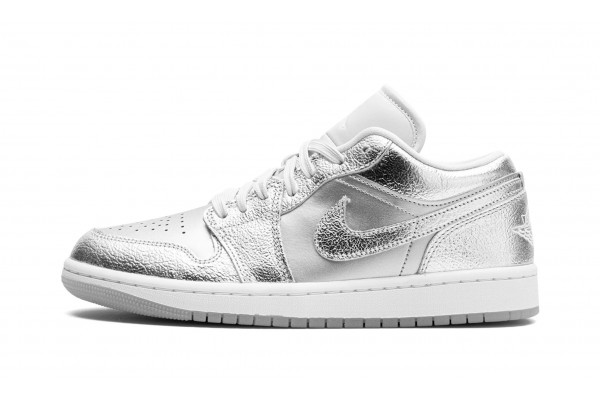 Nike Air Jordan 1 Low (W) Metallic Silver FN5030-001 Shoes